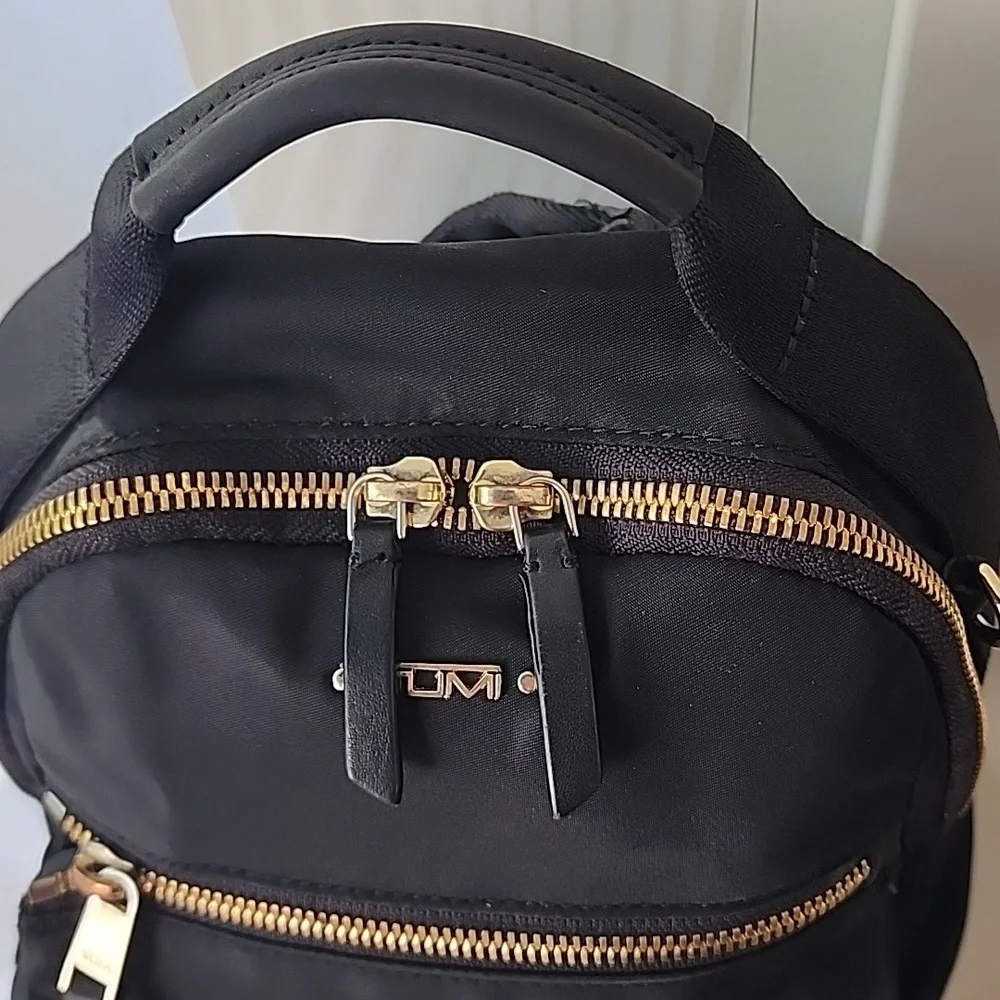 Cutest Tumi Voyageur Whitney Black Backpack Purse